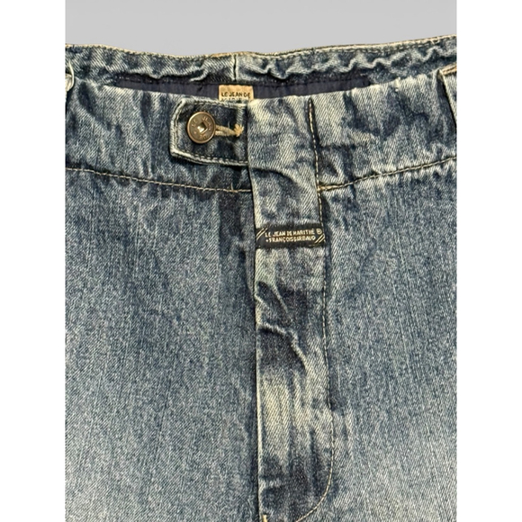 Vtg 90s Marithe + Francois Girbaud Denim Cargo Shorts Mens Sz 36 Acid Wash MFG - Picture 3 of 11